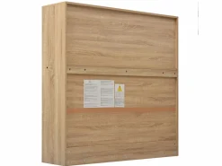 Discount Escritorio con almacenaje y estantes, diseño moderno, MDF, natural (120x50x120 cm) Escritorio Secreter