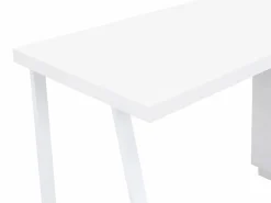 Outlet Escritorio con almacenamiento 1 cajón y 1 puerta MDF natural y acero blanco GOTAMA Escritorio Tradicional