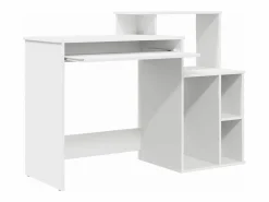 Hot vidaxl Escritorio con cajón 120,5 x 44 x 88,5 cm Madera de ingeniería Blanco