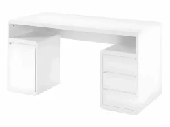 Best Vente-unique Escritorio con compartimentos 3 cajones SERGUEI MDF Blanco