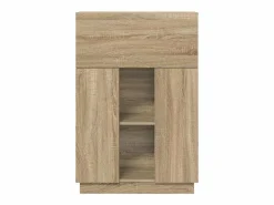 Clicnbuy Escritorio con estante Roble Sonoma 71.5 x 31.5 x 106.5 cm