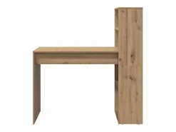 New vidaxl Escritorio con estante Roble artesanal 113 x 54 x 120 cm Marru00f3n