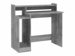 Clicnbuy Escritorio con LED madera contrachapada sonoma 97x45x90 cm
