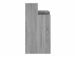 Clicnbuy Escritorio con LED madera contrachapada sonoma 97x45x90 cm