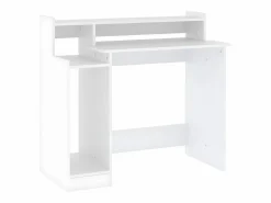 Online Escritorio con luz LED madera contrachapada 97x45x90 cm Mesa Gaming