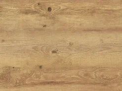 Vente-unique Escritorio con mueble de almacenaje en color natural y blanco - MILARIA