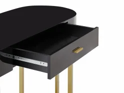 Escritorio consola 1 cajón MDF lacado y metal y dorado - TORELI de Pascal Morabito Consola Escritorio|Consola