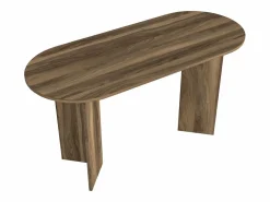 Vente-unique Escritorio consola moderno en - TOPANIA Color natural oscuro