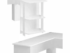 Vicco Escritorio de esquina 140x140x75 nikita Blanco