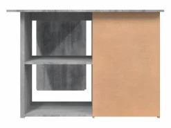 Discount Clicnbuy Escritorio de esquina contrachapada Sonoma 145x100x76 cm Gris