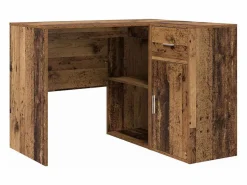 Best Clicnbuy Escritorio de Esquina con cajón Madera vieja 102 x 50 x 75 cm Marru00f3n