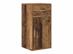 Best Clicnbuy Escritorio de Esquina con cajón Madera vieja 102 x 50 x 75 cm Marru00f3n
