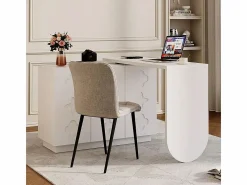 Best Escritorio de esquina extensible - con 3 puertas en MDF - función giratoria - - 110x40x75cm Mesa De Ordenador