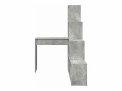 Clicnbuy Escritorio de Esquina hormigón 101.5 x 149.5 x 149.5 cm