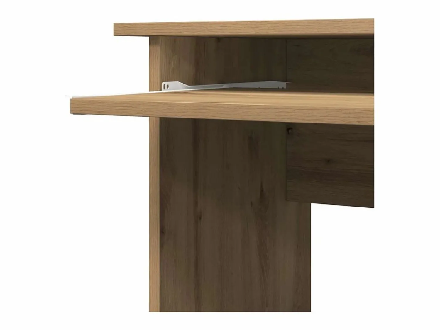 Clicnbuy Escritorio de esquina madera contrachapada 120x140x75 cm