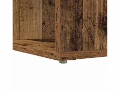 New Clicnbuy Escritorio de Esquina Madera vieja 101.5 x 149.5 x 149.5 cm Marru00f3n