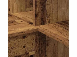 New Clicnbuy Escritorio de Esquina Madera vieja 101.5 x 149.5 x 149.5 cm Marru00f3n