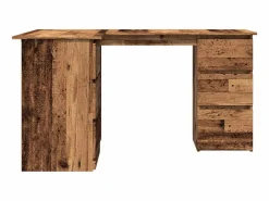Best Escritorio de esquina madera contrachapada madera envejecida Escritorio Rinconero