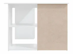 Hot Clicnbuy Escritorio de esquina madera contrachapada 145x100x76 cm Blanco