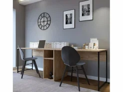 Concept-Usine Escritorio de madera con nichos KILI