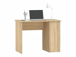 Clicnbuy Escritorio de madera contrachapada roble Sonoma 100x55x75 cm