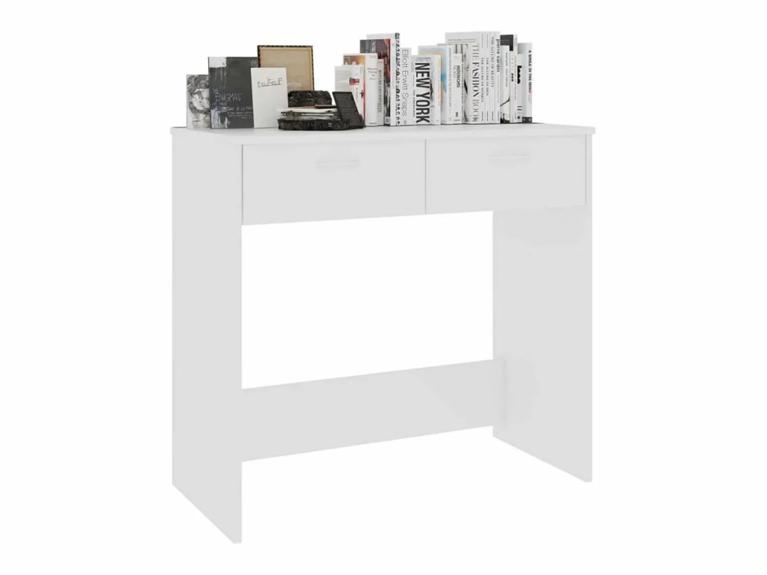 Clicnbuy Escritorio de madera contrachapada 80x40x75 cm