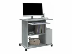 Best Clicnbuy Escritorio de madera contrachapada Sonoma 80x50x75 cm Gris