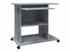Best Clicnbuy Escritorio de madera contrachapada Sonoma 80x50x75 cm Gris