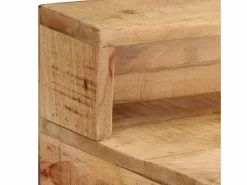 Outlet vidaxl Escritorio de madera de mango rugosa 100x45x90 cm Color natural claro