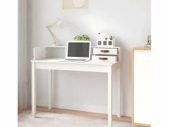 Clicnbuy Escritorio de madera maciza de pino 110x50x93 cm