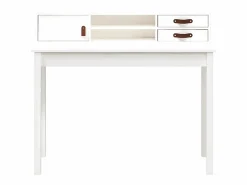 Clicnbuy Escritorio de madera maciza de pino 110x50x93 cm