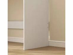 ESCRITORIO DE ORDENADOR MODERNO CON 2 CAJONES MESA DE TOALET 100 CM
