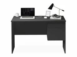 New Escritorio Easy con 1 puerta y 1 cajón, color antracita mate, 110 x 50 x 75 cm Escritorio Secreter