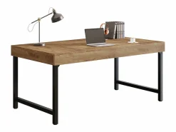 Best Escritorio ejecutivo industrial de 140 cm para oficina en casa, escritorio de computadora portátil rústico y sencillo Mesa De Ordenador