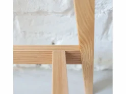 New Escritorio esquinero con cajón 115x85cm Luka Marrón | Patas de fresno | Lado derecho Beige