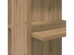 Clicnbuy Escritorio Esquinero con Almacenamiento Roble artisan