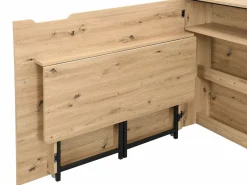 Hot Escritorio esquinero plegable mdf color natural - RELIMY Escritorio Rinconero|Escritorio Tradicional