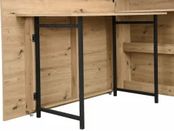 Hot Escritorio esquinero plegable mdf color natural - RELIMY Escritorio Rinconero|Escritorio Tradicional