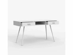 Escritorio estilo nórdico blanco escandinavo con 2 cajones 150x60cm Sidney