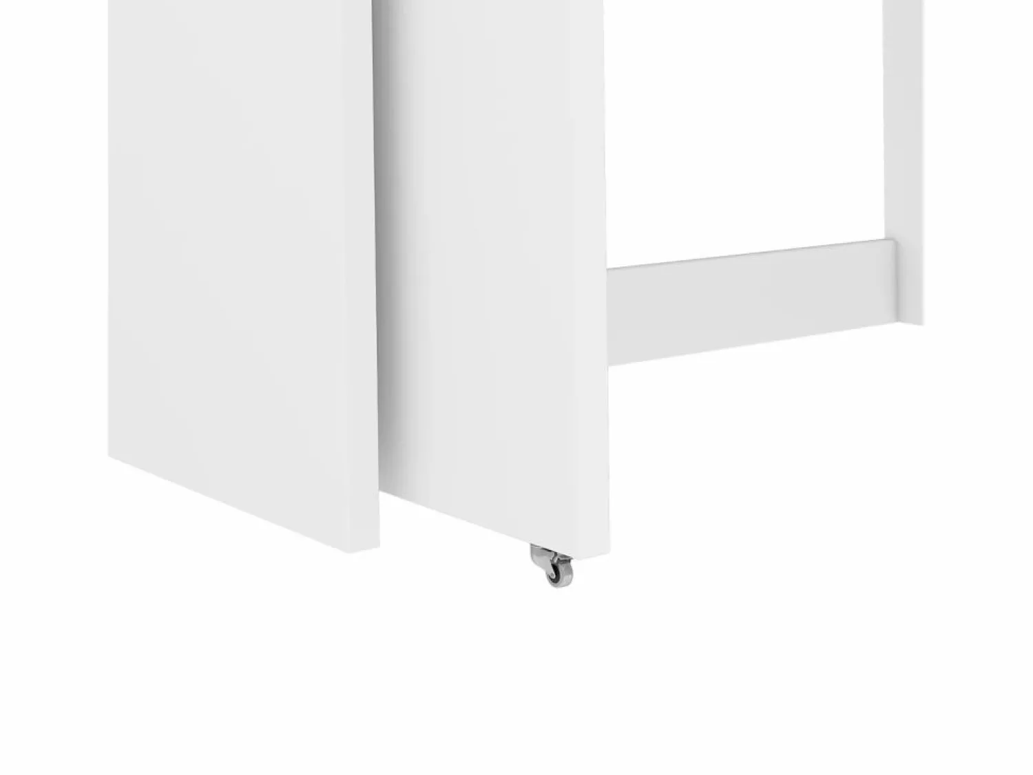 ModernLuxe Escritorio extensible 110×40×78 cm - combinación flexible - con ruedas - certificado FSC -