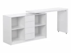 Best Escritorio extensible con tablero giratorio 360° en MDF lacado en - PAVELO Escritorio Rinconero|Escritorio Tradicional