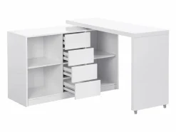 Best Escritorio extensible con tablero giratorio 360° en MDF lacado en - PAVELO Escritorio Rinconero|Escritorio Tradicional