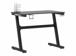 Outlet Clicnbuy Escritorio gaming LED con patas en forma Z 90x60x75 cm Negro