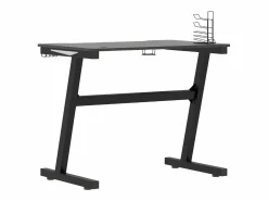 Outlet Clicnbuy Escritorio gaming LED con patas en forma Z 90x60x75 cm Negro
