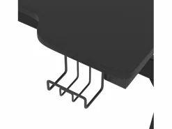 Outlet Clicnbuy Escritorio gaming LED con patas en forma Z 90x60x75 cm Negro