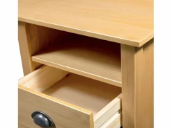 Online Clicnbuy Escritorio Hill con 3 cajones madera de pino 120x50x74 cm Marru00f3n