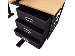 vidaxl Escritorio inclinable con tablero de dibujo y taburete mesa de dibujo