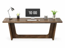 Clearance Escritorio Informático, 180 x 79 x 75 cm Escritorio para Ordenador Portátil, Mesa de Estudio, Mesa de Ordenador Portátil Mesa De Ordenador