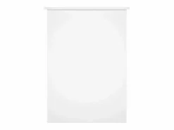 New Clicnbuy Escritorio madera contrachapada brillante 100x55x75 cm Blanco