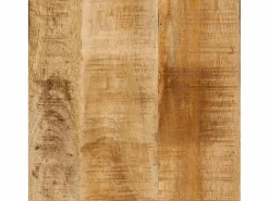 Hot Clicnbuy Escritorio madera maciza mango y hierro 165x110x77 cm Marru00f3n